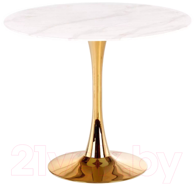 Обеденный стол Signal Espero (белый мрамор/золотой FI 90)