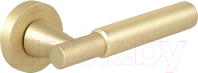 Ручка дверная Cebi Soho Smooth PC35 (гладкая, матовое золото полимер)