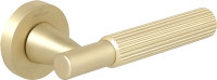Ручка дверная Cebi Soho Striped PC35 (в полоску, матовое золото полимер) - 