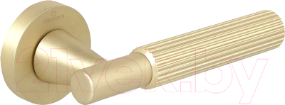 Ручка дверная Cebi Soho Striped PC35 (в полоску, матовое золото полимер)