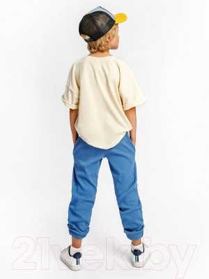 Комплект детской одежды Amarobaby Jump / AB-OD21-JUMP22/0220-110 (кремовый/синий, р.104-110)