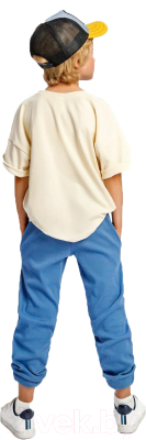 Комплект одежды для малышей Amarobaby Jump / AB-OD21-JUMP22/0220-92 (кремовый/синий, р.86-92)