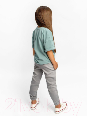 Комплект детской одежды Amarobaby Jump / AB-OD21-JUMP22/3211-110 (мятный/серый, р.104-110)