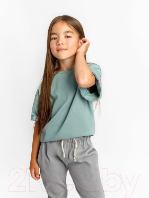 Комплект детской одежды Amarobaby Jump / AB-OD21-JUMP22/3211-128 (мятный/серый, р.122-128)