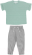 Комплект одежды для малышей Amarobaby Jump / AB-OD21-JUMP22/3211-92 (мятный/серый, р.86-92) - 