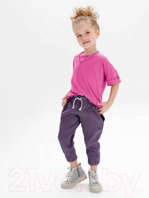 Комплект детской одежды Amarobaby Jump / AB-OD21-JUMP22/2517-128 (фуксия/сиреневый, р.122-128)