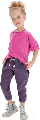 Комплект одежды для малышей Amarobaby Jump / AB-OD21-JUMP22/2517-92 (фуксия/сиреневый, р.86-92)