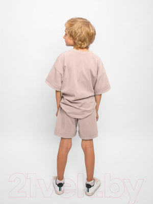 Комплект детской одежды Amarobaby Jump / AB-OD21-JUMP2201/03-122 (бежевый, р.116-122)