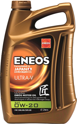 Моторное масло Eneos Ultra-V 0W20 / EU0024301N (4л)