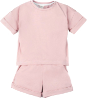 Комплект детской одежды Amarobaby Jump / AB-OD21-JUMP2201/27-110 (пудровый, р.104-110) - 