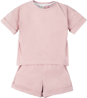 Комплект одежды для малышей Amarobaby Jump / AB-OD21-JUMP2201/27-92 (пудровый, р.86-92) - 