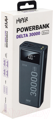 Портативное зарядное устройство HIPER Delta 30000mAh (черный)