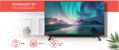 Изображение товара Телевизор StarWind SW-LED32BG200 (черный)