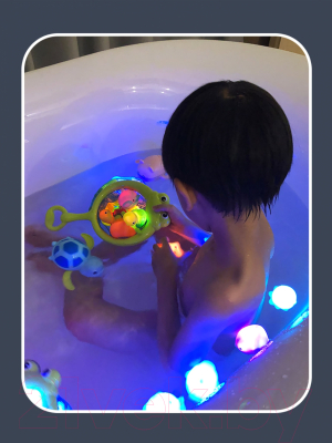 Игра для ванной Sharktoys С сачком и светящимися животными / 450000005