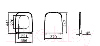 Унитаз подвесной с инсталляцией VitrA S50 / 9856B003-7206 (с сиденьем и панелью смыва)