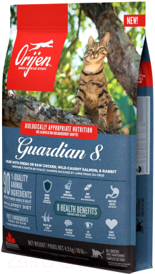 Сухой корм для кошек Orijen Guardian 8 Cat / 2205 (4.5кг)