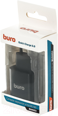 Адаптер питания сетевой Buro BUWG1 / BUWG18P100BK (черный)