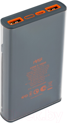 Портативное зарядное устройство HIPER Core X Transparent 10000mAh