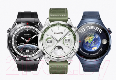 Умные часы Huawei Watch GT 4 46mm / PNX-B19 (зеленый плетеный ремешок)