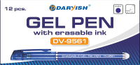 Набор гелевых ручек Darvish DV-9561 (12шт, синий) - 