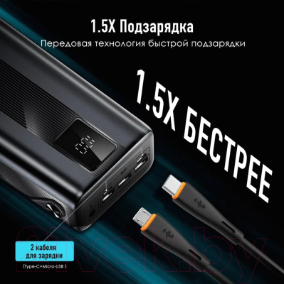 Портативное зарядное устройство Itel Maxpower 450PF 45000mAh (черный)