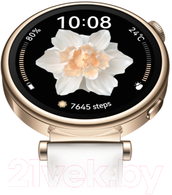 Умные часы Huawei Watch GT 4 41mm / ARA-B19 (белый кожаный ремешок)
