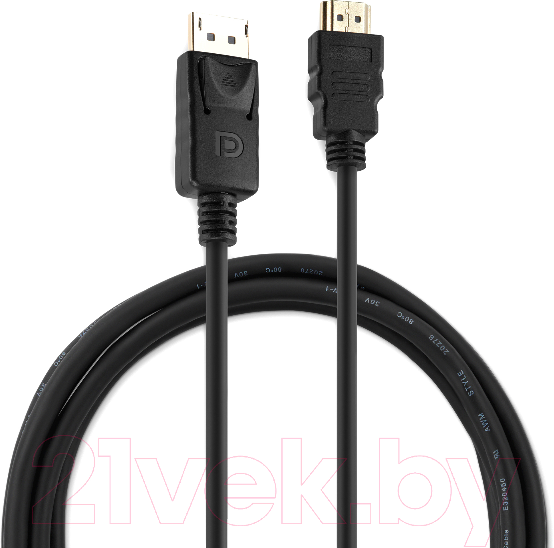 Кабель Buro BHP RET HDMI_DPP18 (1.8м, черный) — фото 2