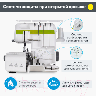 Оверлок EFFEKTIV Triumphator 1700Х (зеленый)