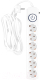 Сетевой фильтр IPPON BK-6-EU-3-10-W (3м, 6 розеток, белый) - 