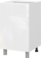 Шкаф-стол кухонный SV-мебель Модерн New С500 БЦ (белый глянец) - 