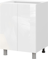 Шкаф-стол кухонный SV-мебель Модерн New С600 БЦ (белый глянец) - 