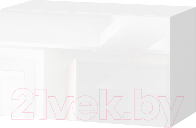 Шкаф под вытяжку SV-мебель Модерн New ШГ600/360 БЦ (белый глянец)