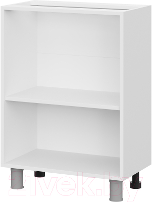 Шкаф-стол кухонный SV-мебель Модус С500 БЦ (белый/цемент темный)