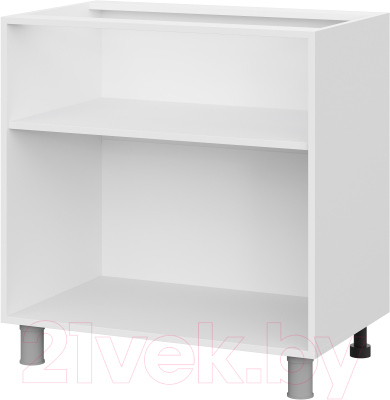 Шкаф-стол кухонный SV-мебель Прованс С800 БЦ (белый/белый текстурный)