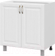 Шкаф-стол кухонный SV-мебель Прованс С800 БЦ (белый/белый текстурный) - 