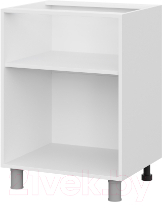Шкаф-стол кухонный SV-мебель Прованс С600 БЦ (белый/белый текстурный)