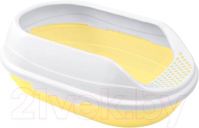Туалет-лоток Triol Hygiene. Ирис / 20452012 (желтый/белый)