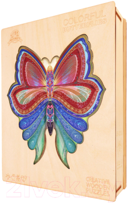 Пазл БЕЛОСНЕЖКА Разноцветная бабочка XL / 6178-WP