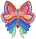 Пазл БЕЛОСНЕЖКА Разноцветная бабочка XL / 6178-WP - 