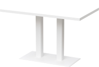 Обеденный стол Millwood Лофт Берлин Л 120x70x75 (белый/металл белый) - 