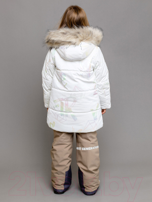 Комплект верхней детской одежды Batik Жасмин 425-24з-1 (р-р 110-60, белая голограмма)