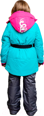 Комплект верхней детской одежды Batik Алина 427-24з-1 (р-р 110-60, ярко-бирюзовый)