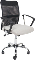 Кресло офисное AksHome Aria Light Eco (черный/серебристый) - 