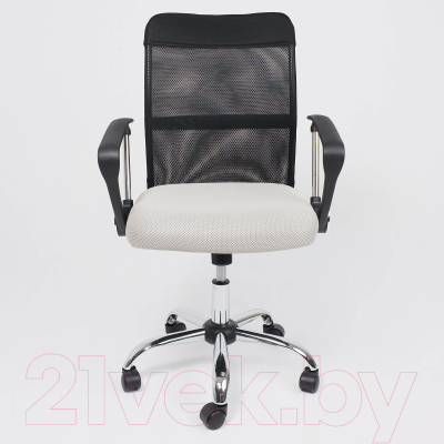 Кресло офисное AksHome Aria Light Eco (черный/серебристый)