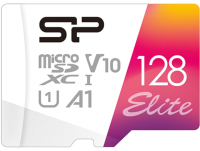 Карта памяти Silicon Power Elite V10 128GB MicroSDXC + адаптер (SP128GBSTXBV1V20SP) - 