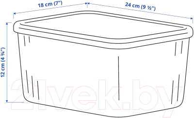 Контейнер для хранения Ikea Рикта 805.331.98