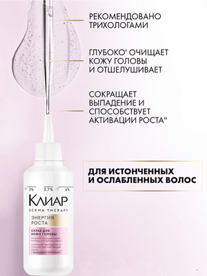 

Скраб для кожи головы, Derma Therapy Энергия роста
