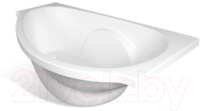 Ванна из искусственного мрамора Эстет Gracia 170x94 Silk / ФР-00014530 (правый)
