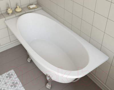 Ванна из искусственного мрамора Эстет Venecia 170x80 Silk / ФР-00014527 (левый)