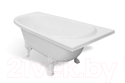Ванна из искусственного мрамора Эстет Venecia 170x80 Silk / ФР-00014528 (правый)